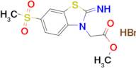 methyl 2-(2-imino-6-(methylsulfonyl)benzo[d]thiazol-3(2H)-yl)acetate hydrobromide