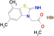 methyl 2-(2-imino-5,7-dimethylbenzo[d]thiazol-3(2H)-yl)acetate hydrobromide