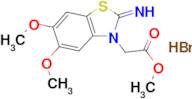 methyl 2-(2-imino-5,6-dimethoxybenzo[d]thiazol-3(2H)-yl)acetate hydrobromide