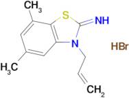 3-allyl-5,7-dimethylbenzo[d]thiazol-2(3H)-imine hydrobromide