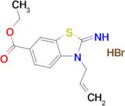 ethyl 3-allyl-2-imino-2,3-dihydrobenzo[d]thiazole-6-carboxylate hydrobromide