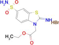 Ethyl 2-(2-imino-6-sulfamoylbenzo[d]thiazol-3(2H)-yl)acetate hydrobromide