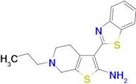 3-(benzo[d]thiazol-2-yl)-6-propyl-4,5,6,7-tetrahydrothieno[2,3-c]pyridin-2-amine