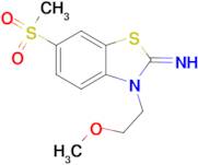 3-(2-methoxyethyl)-6-(methylsulfonyl)benzo[d]thiazol-2(3H)-imine