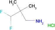 3,3-difluoro-2,2-dimethylpropan-1-amine hydrochloride