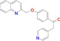 2-(pyridin-4-yl)-1-(4-(quinolin-2-ylmethoxy)phenyl)ethan-1-one