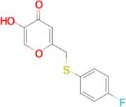 2-(((4-fluorophenyl)thio)methyl)-5-hydroxy-4H-pyran-4-one