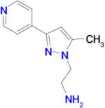 2-(5-methyl-3-(pyridin-4-yl)-1H-pyrazol-1-yl)ethan-1-amine