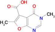 3,6-dimethyl-4-oxo-3H,4H-furo[2,3-d]pyrimidine-5-carboxylic acid