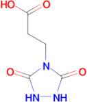 3-(3,5-dioxo-1,2,4-triazolidin-4-yl)propanoic acid