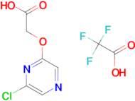 2-[(6-chloropyrazin-2-yl)oxy]acetic acid; trifluoroacetic acid