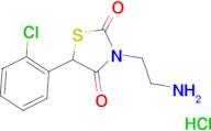 3-(2-Amino-ethyl)-5-(2-chloro-phenyl)-thiazolidine-2,4-dione;hydrochloride