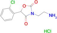 3-(2-Amino-ethyl)-5-(2-chloro-phenyl)-oxazolidine-2,4-dione;hydrochloride