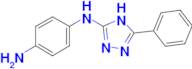 N-(5-Phenyl-1H-[1,2,4]triazol-3-yl)-benzene-1,4-diamine