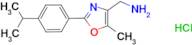 C-[2-(4-Isopropyl-phenyl)-5-methyl-oxazol-4-yl]-methylamine;hydrochloride