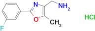 C-[2-(3-Fluoro-phenyl)-5-methyl-oxazol-4-yl]-methylamine;hydrochloride