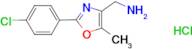 C-[2-(4-Chloro-phenyl)-5-methyl-oxazol-4-yl]-methylamine;hydrochloride