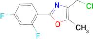 4-Chloromethyl-2-(2,4-difluoro-phenyl)-5-methyl-oxazole