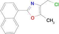 4-Chloromethyl-5-methyl-2-naphthalen-1-yl-oxazole