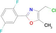 4-Chloromethyl-2-(2,5-difluoro-phenyl)-5-methyl-oxazole