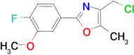 4-Chloromethyl-2-(4-fluoro-3-methoxy-phenyl)-5-methyl-oxazole