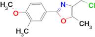 4-Chloromethyl-2-(4-methoxy-3-methyl-phenyl)-5-methyl-oxazole