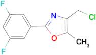 4-Chloromethyl-2-(3,5-difluoro-phenyl)-5-methyl-oxazole