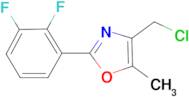 4-Chloromethyl-2-(2,3-difluoro-phenyl)-5-methyl-oxazole