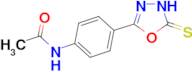 N-[4-(5-Mercapto-[1,3,4]oxadiazol-2-yl)-phenyl]-acetamide