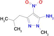 5-Isobutyl-2-methyl-4-nitro-2H-pyrazol-3-ylamine