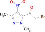 2-Bromo-1-(2,5-dimethyl-4-nitro-2H-pyrazol-3-yl)-ethanone