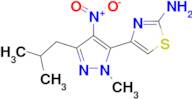 4-(5-Isobutyl-2-methyl-4-nitro-2H-pyrazol-3-yl)-thiazol-2-ylamine