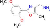 C-[2-(2,5-Dimethoxy-phenyl)-5-methyl-oxazol-4-yl]-methylamine