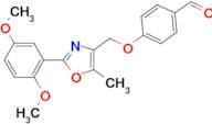 4-{[2-(2,5-Dimethoxyphenyl)-5-methyloxazol-4-yl]methoxy}benzaldehyde