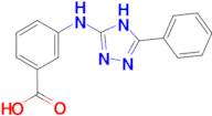 3-(5-Phenyl-1H-[1,2,4]triazol-3-ylamino)-benzoic acid