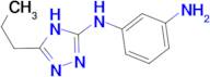 N-(5-Propyl-1H-[1,2,4]triazol-3-yl)-benzene-1,3-diamine