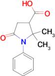 2,2-Dimethyl-5-oxo-1-phenyl-pyrrolidine-3-carboxylic acid