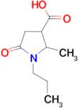 2-Methyl-5-oxo-1-propyl-pyrrolidine-3-carboxylic acid