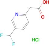 2-[5-(Difluoromethyl)pyridin-2-yl]acetic acid hydrochloride