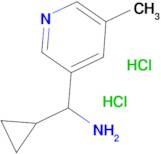 Cyclopropyl(5-methylpyridin-3-yl)methanamine dihydrochloride