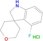 4-Fluoro-1,2-dihydrospiro[indole-3,4'-oxane]hydrochloride