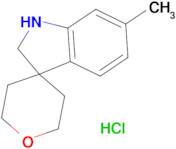 6-Methyl-1,2-dihydrospiro[indole-3,4'-oxane] hydrochloride