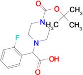 2-[4-(tert-Butoxycarbonyl)piperazin-1-yl]-2-(2-fluorophenyl)acetic acid