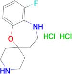 6-Fluoro-4,5-dihydro-3H-spiro[1,5-benzoxazepine-2,4'-piperidine] dihydrochloride