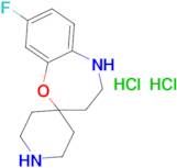 8-Fluoro-4,5-dihydro-3H-spiro[1,5-benzoxazepine-2,4'-piperidine] dihydrochloride