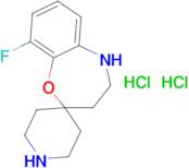 9-Fluoro-4,5-dihydro-3H-spiro[1,5-benzoxazepine-2,4'-piperidine] dihydrochloride