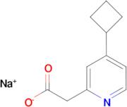 Sodium 2-(4-cyclobutylpyridin-2-yl)acetate