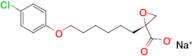 Sodium (R)-2-(6-(4-chlorophenoxy)hexyl)oxirane-2-carboxylate