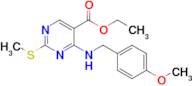 Ethyl 4-((4-methoxybenzyl)amino)-2-(methylthio)pyrimidine-5-carboxylate