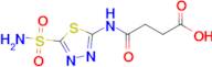 4-Oxo-4-((5-sulfamoyl-1,3,4-thiadiazol-2-yl)amino)butanoic acid